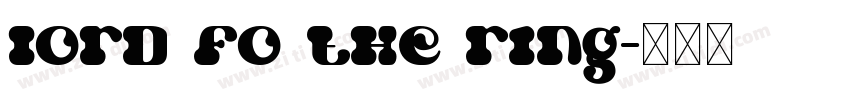 lord fo the ring字体转换